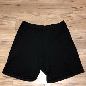 Black biker shorts